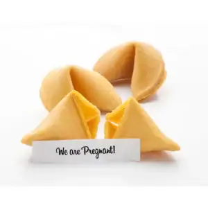 Pregnancy Announcement fortune cookies