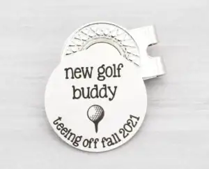 Golf pregnancy announcement to husband