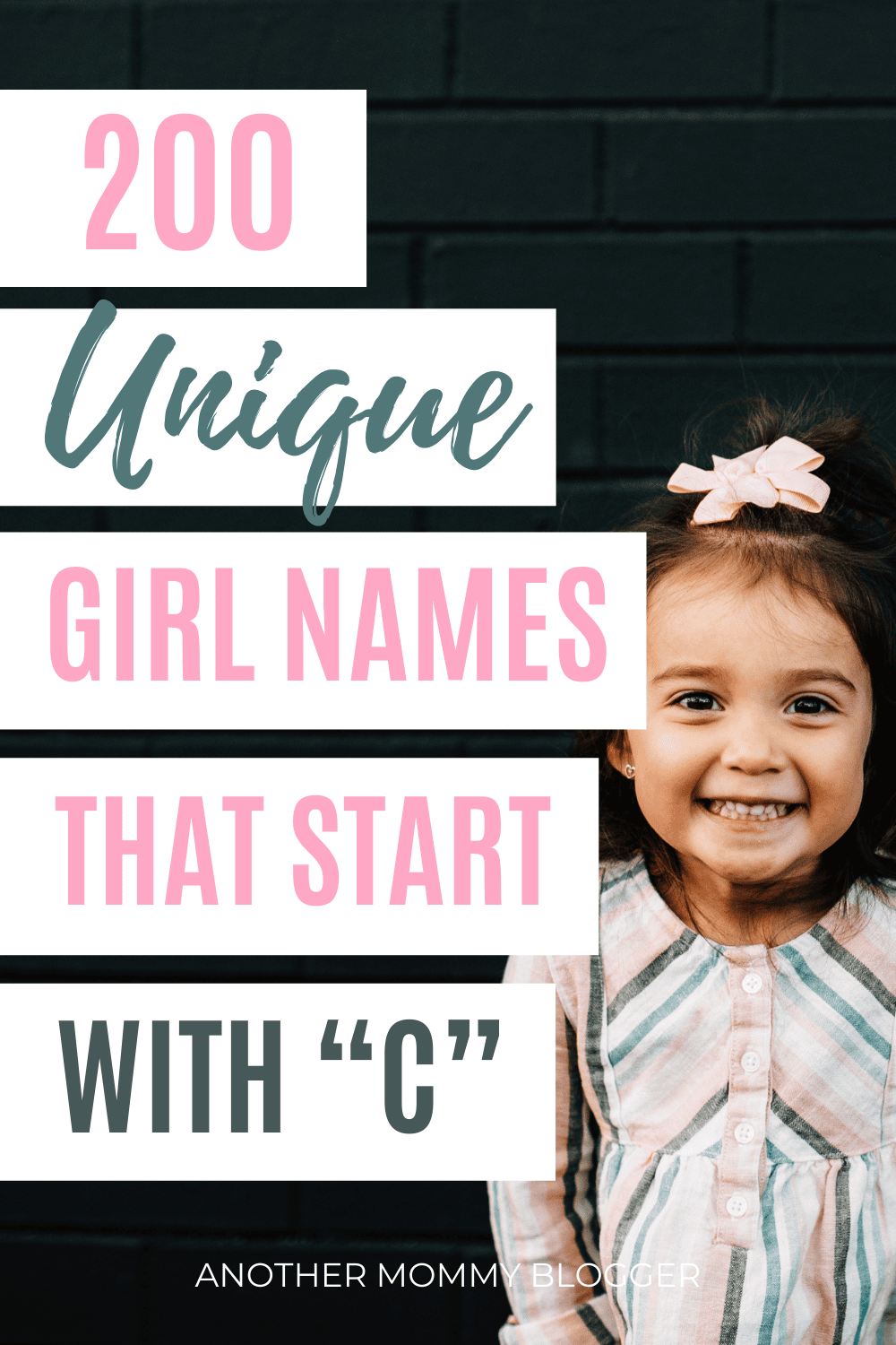 These unique girl names start with letter C. This baby girl names list has cool girl names with meaning that all start with C!