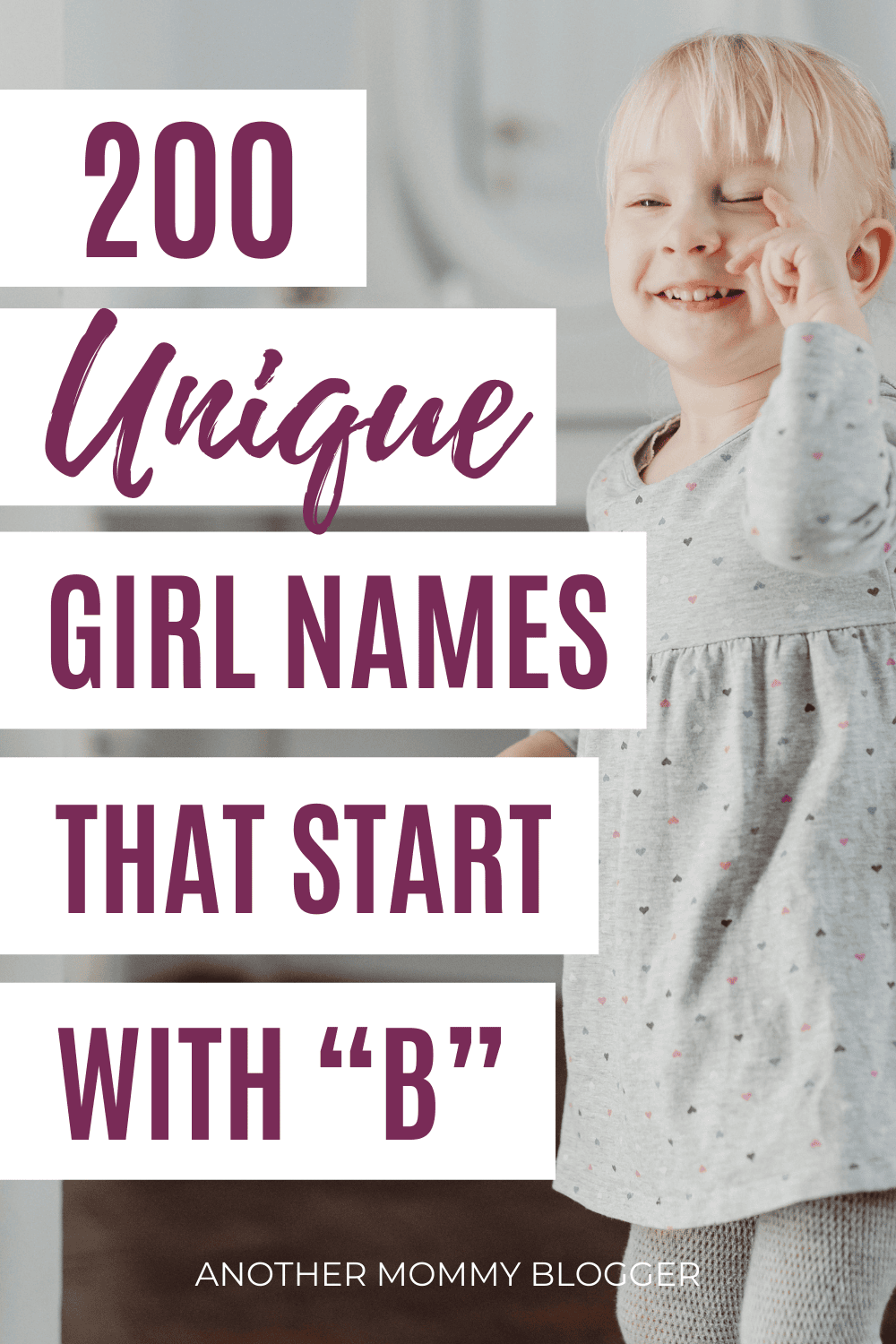 Unique girl names that start with B are cute and uncommon. This baby girl names list has letter B girl names with meaning.