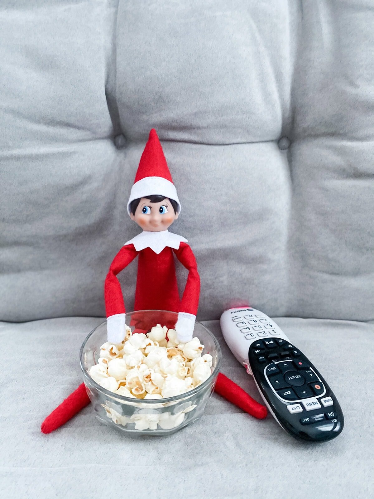 Easy Elf On The Shelf Eating Popcorn