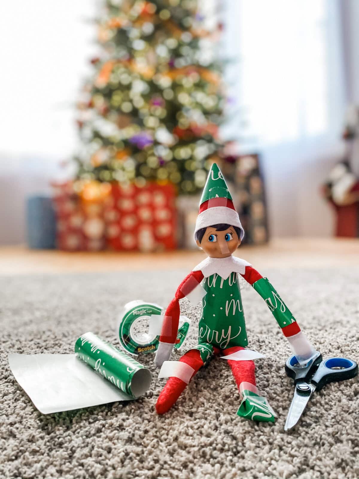 Elf On The Shelf Wrapping Paper Ideas