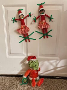 Grinch and elf on the shelf ideas