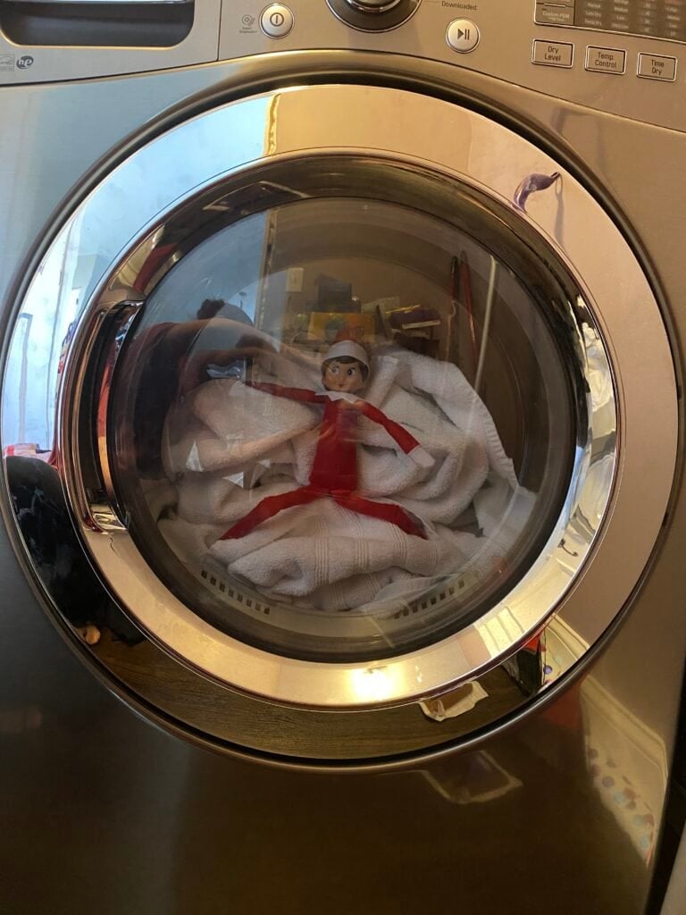 Elf stuck in the dryer