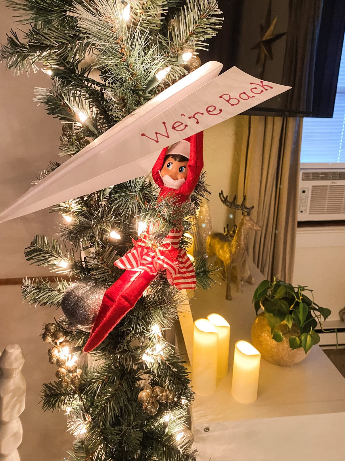 Elf on the shelf paper airplane