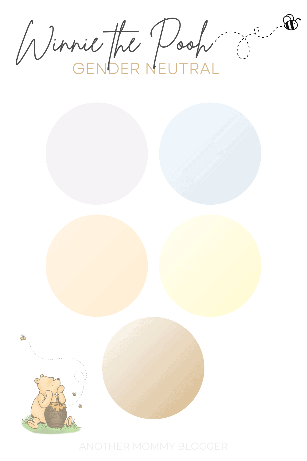 Gender neutral color scheme for Winnie the Pooh baby shower