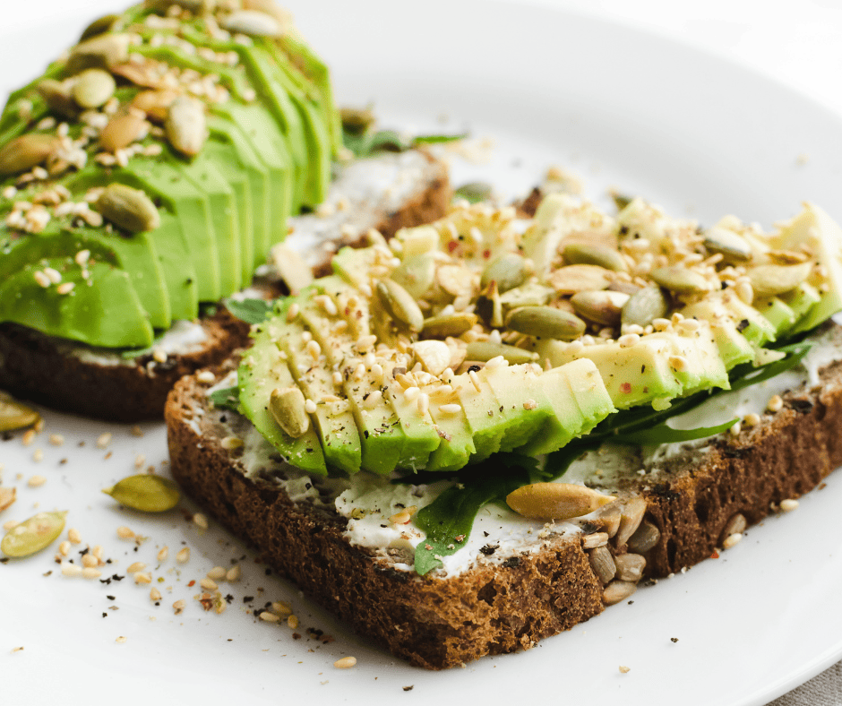 healthy avocado toast for pregnancy snack