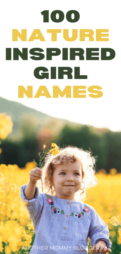 This list of nature girl names has unique tree inspired girl names as well as girl names inspired by animals. You’ll love these earthy girl names with meaning.
