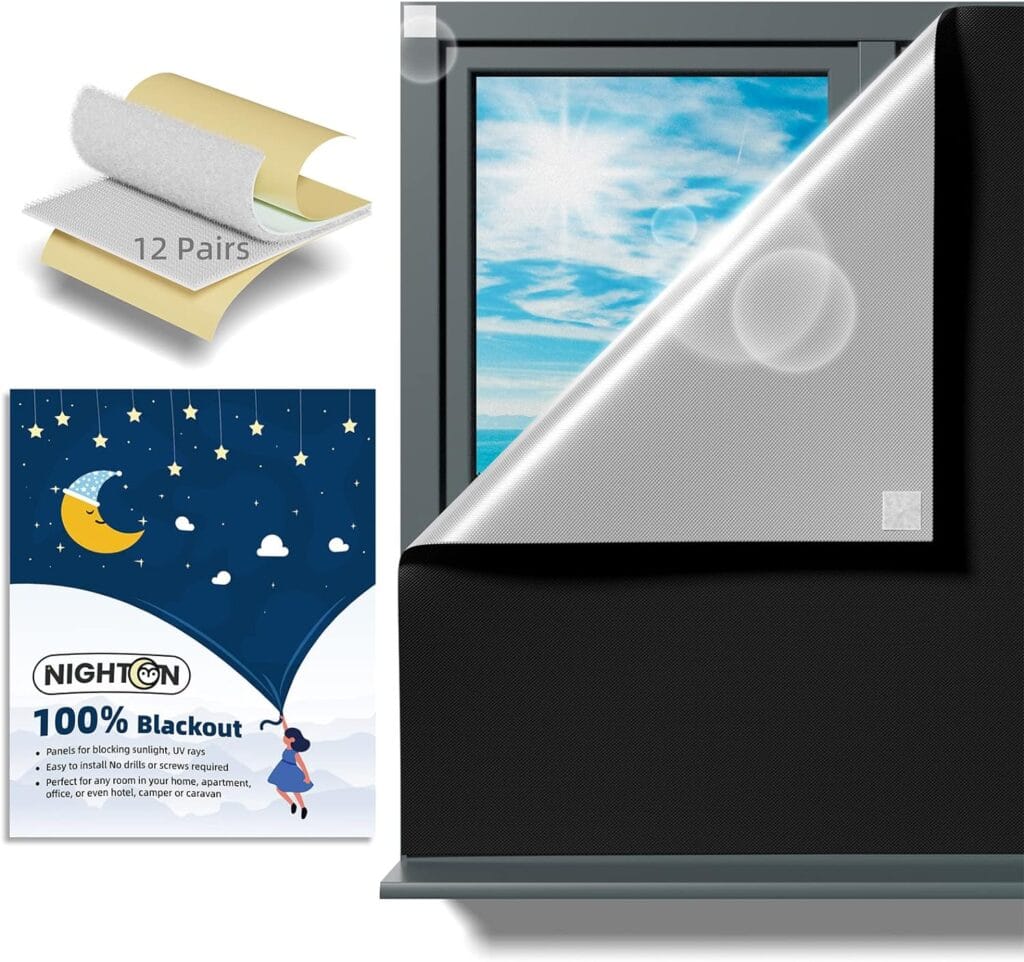 Portable black out curtains for nursery