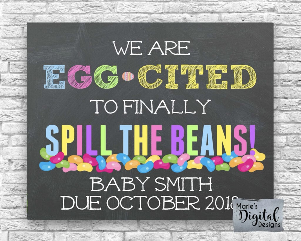 Easter announcement for pregnancy