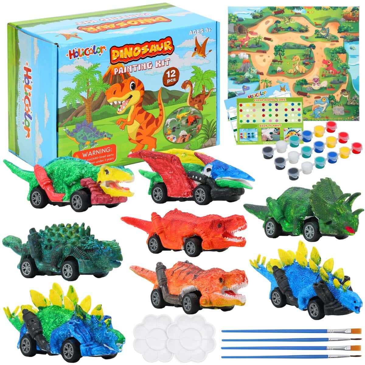 Dinosaur painting set