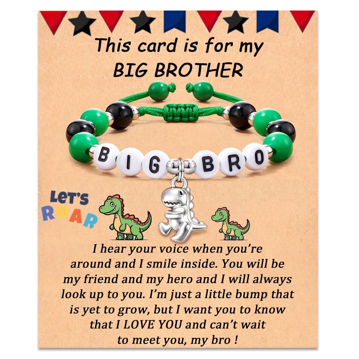 Big brother bracelet gift from new baby