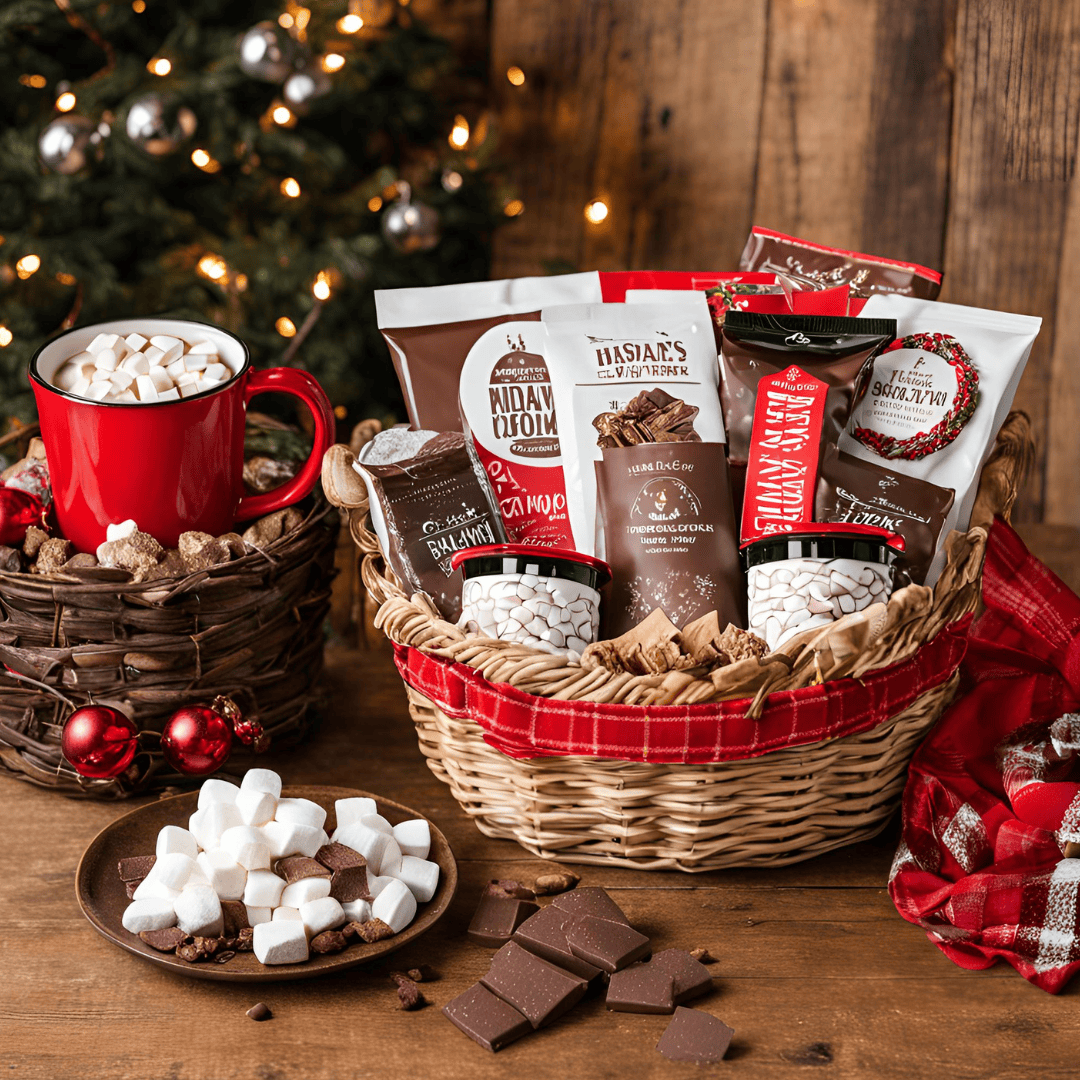 Hot chocolate gift basket