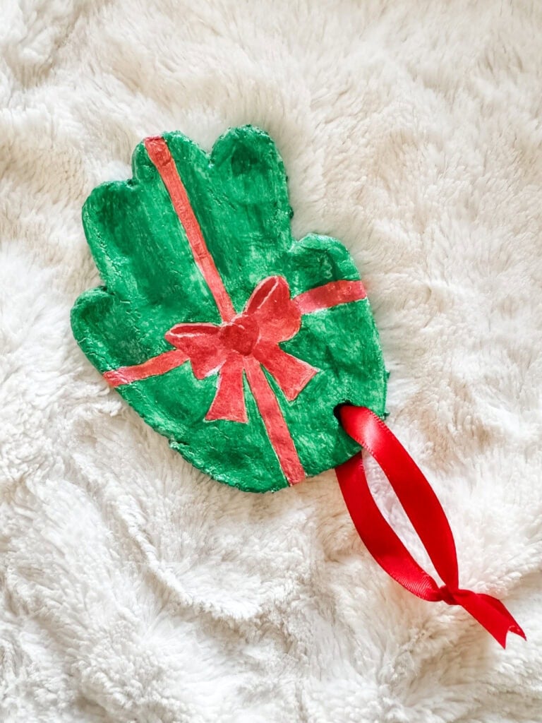 Present salt dough handprint