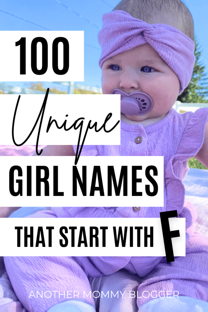 We are loving these unique girl names that start with F. This baby names list has long and short names, classic and modern uncommon names for girls that start with the letter F.