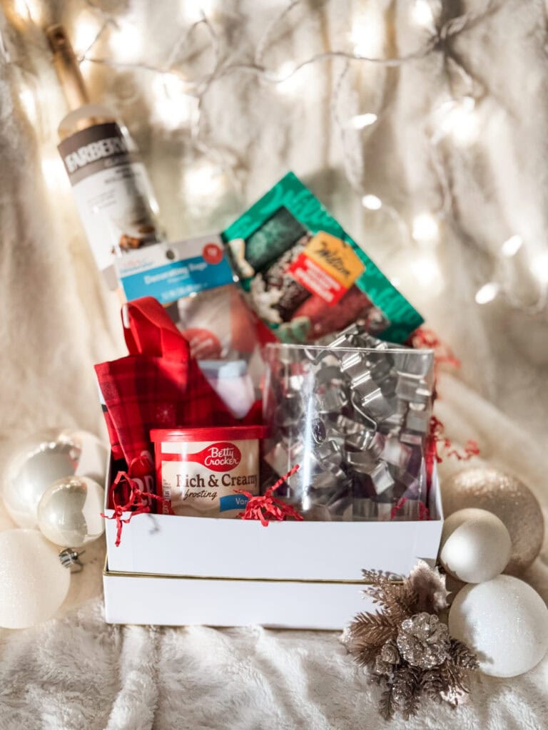 Christmas Eve box cookie theme
