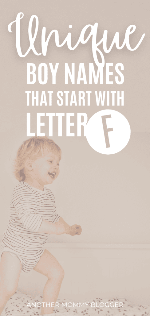 This list of unique boy names that start with F has long and short boy names that start with letter F. These are rare and uncommon baby boy names you should consider for your new baby.
