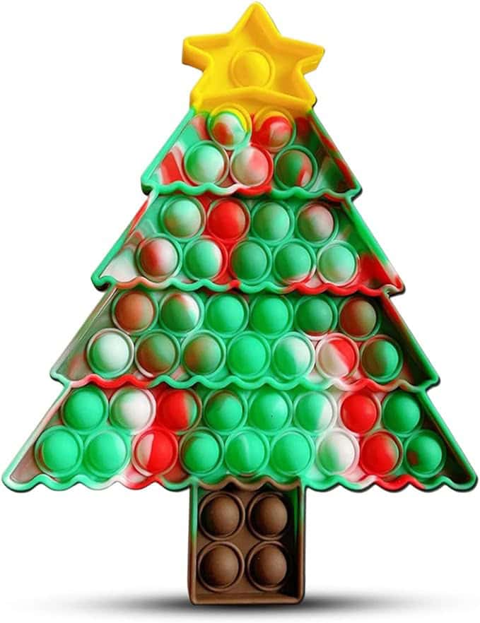 Christmas tree pop it toy