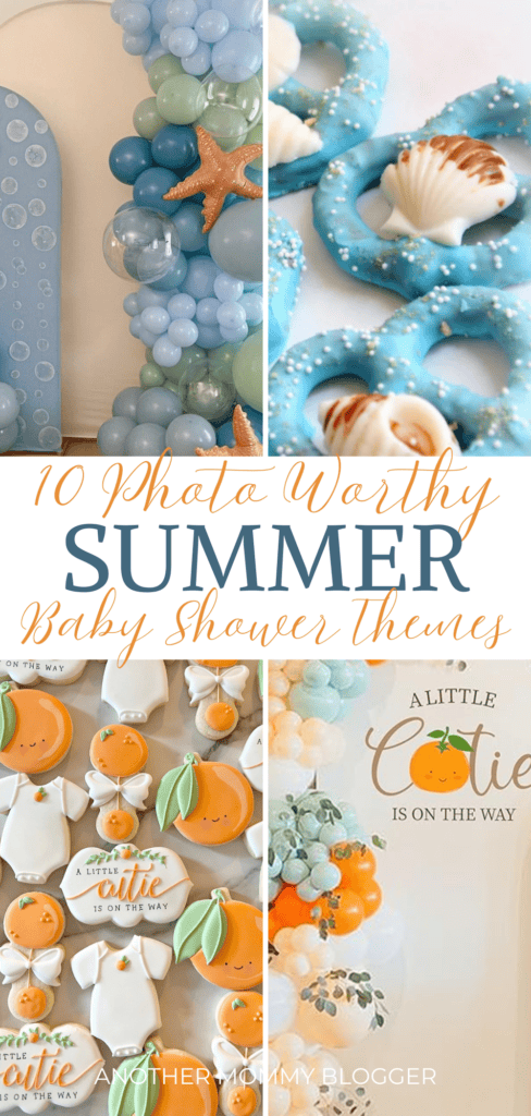Looking for summer baby shower ideas? These are cute baby shower themes for girls and boys that are perfect for summer.