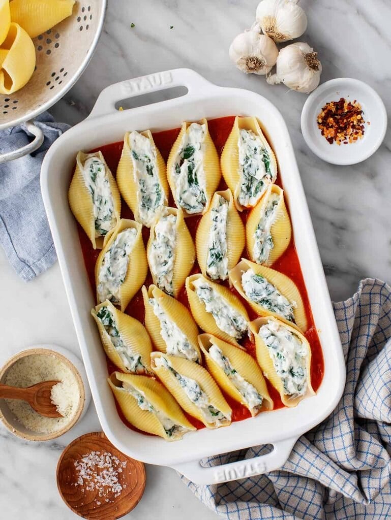 Freezer stuffed shells