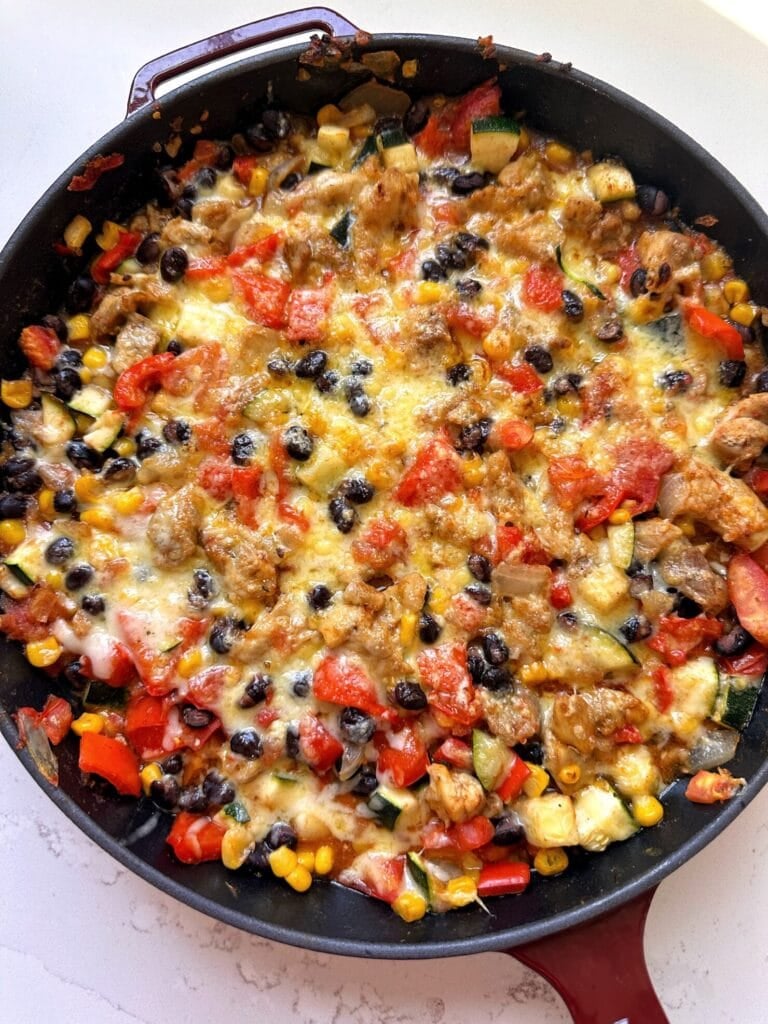 Freezer Tex-mex chicken skillet meal