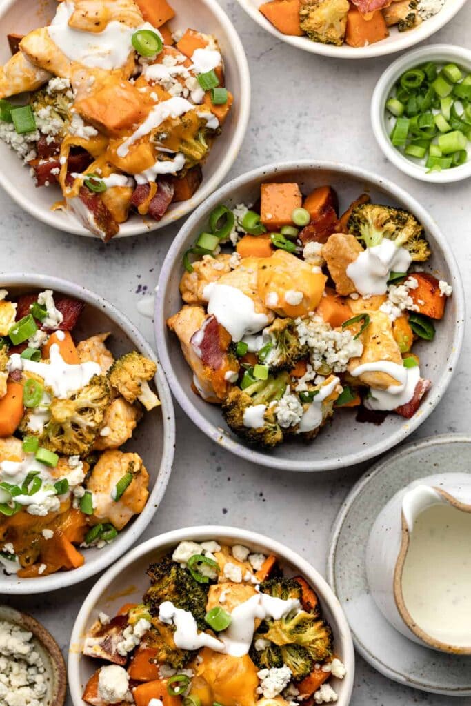 Buffalo chicken sweet potato casserole easy freezer meals for new moms