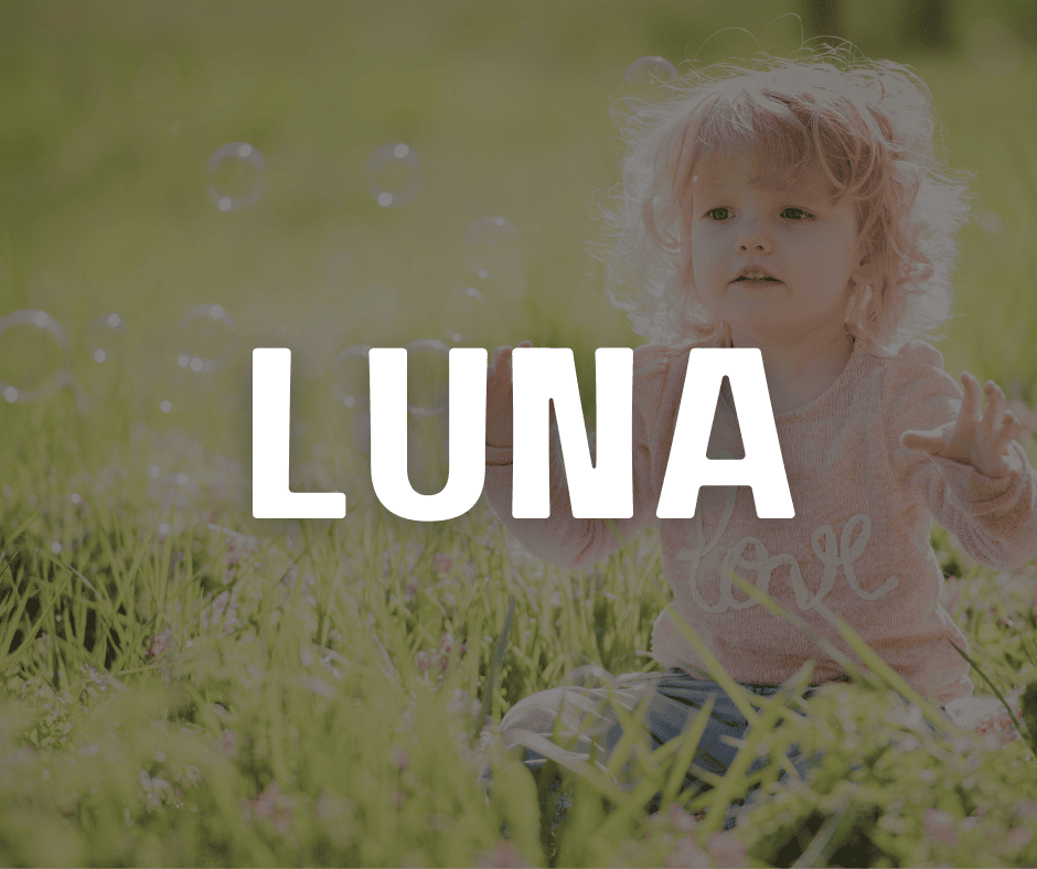 Luna is a unique girl name that means moon