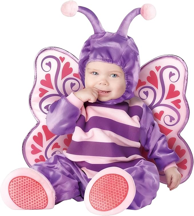 Butterfly Baby girl Halloween costume on infant girl.