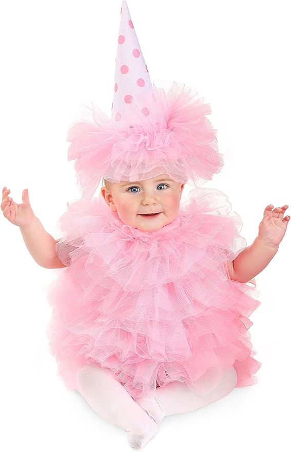 Baby girl cotton candy costume for Halloween