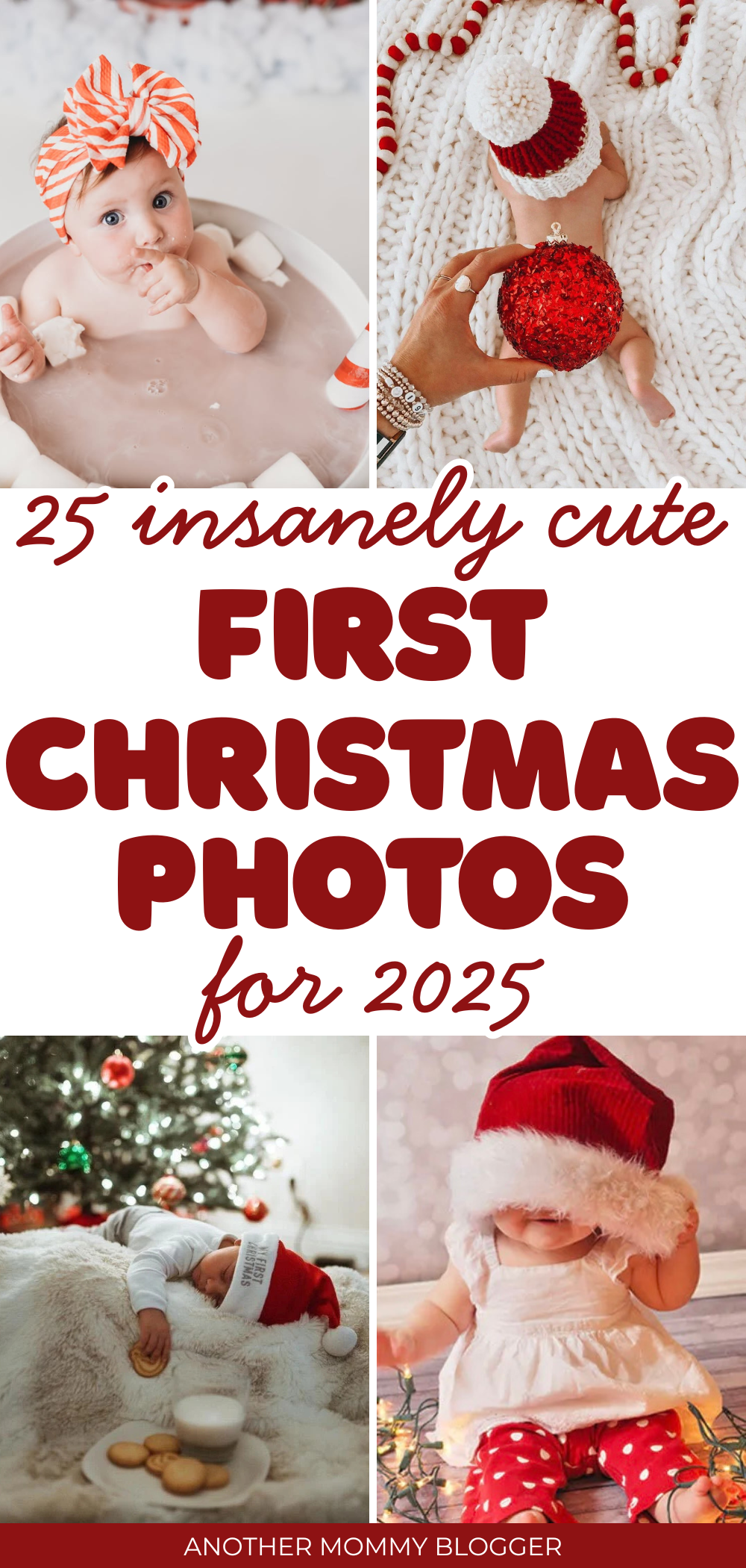 25 baby’s first Christmas photo ideas to take at home