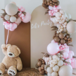 Girls 1st birthday party backdrop