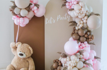 Girls 1st birthday party backdrop