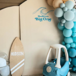 Boys first birthday setup